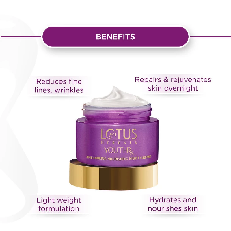 Lotus Herbals YouthRx Anti-Ageing Nourishing Night Creme - Image 4