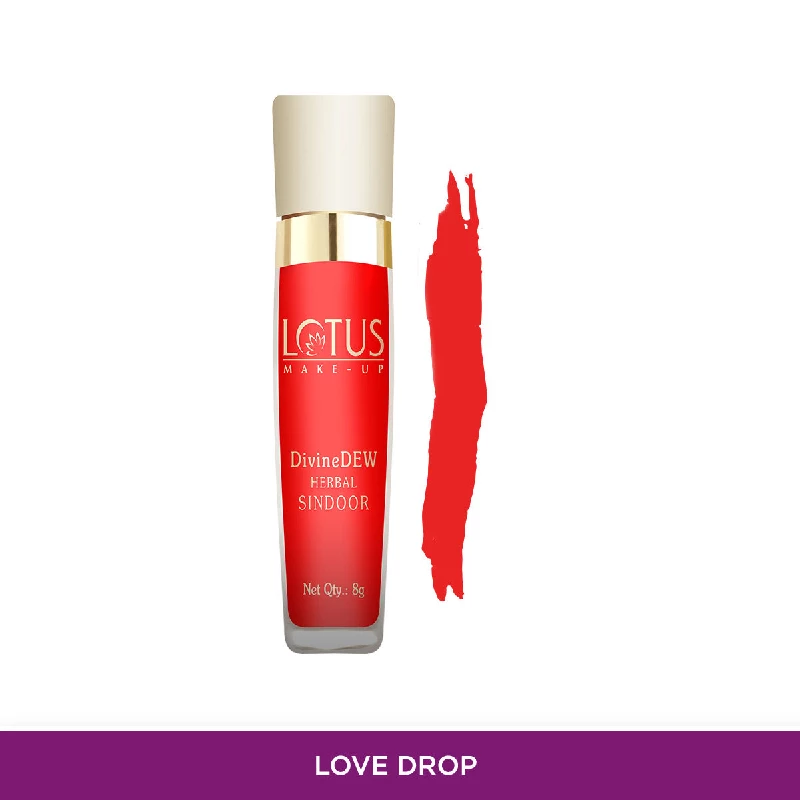 Lotus Make-Up Divine Dew Herbal Sindoor - Love Drop Lotus Make-Up Divine Dew Herbal Sindoor - Love Drop-Pack Size-8 g