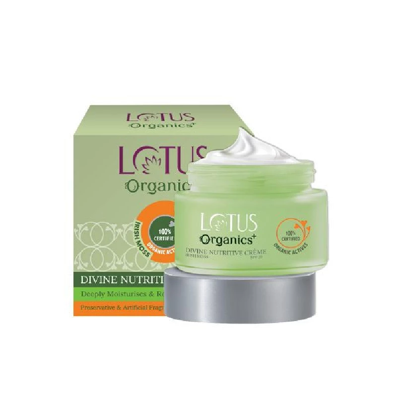 Lotus Organics Divine Nutritive Creme SPF 20 Lotus Organics Divine Nutritive Creme SPF 20-Pack Size-50 g