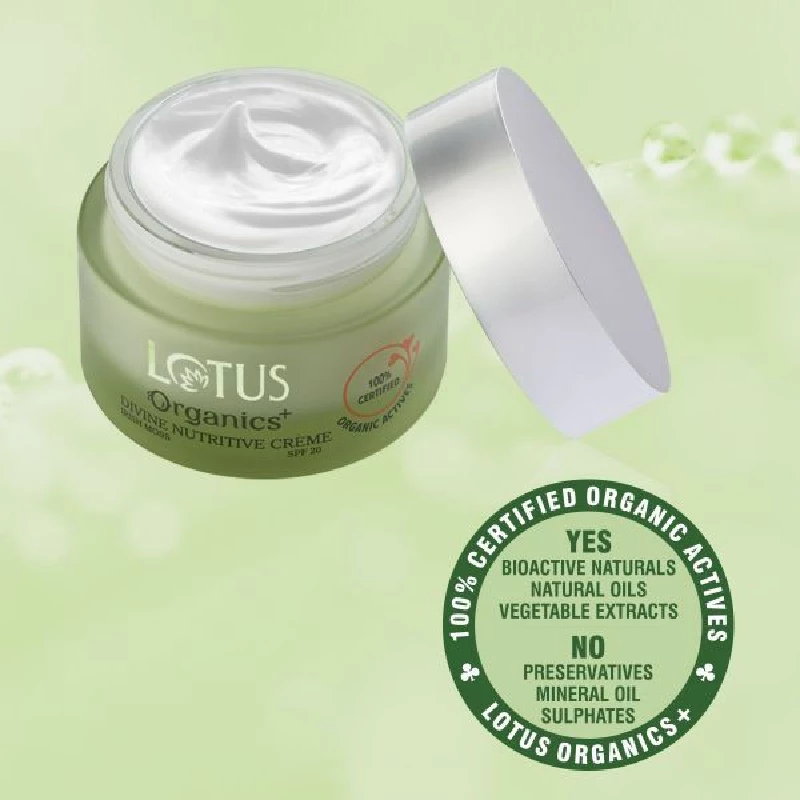 Lotus Organics Divine Nutritive Creme SPF 20 - Image 7