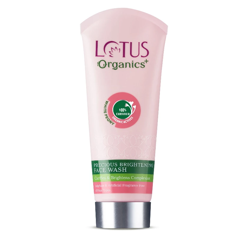 Lotus Organics Precious Brightening Face Wash Lotus Organics Precious Brightening Face Wash-Pack Size-100 g