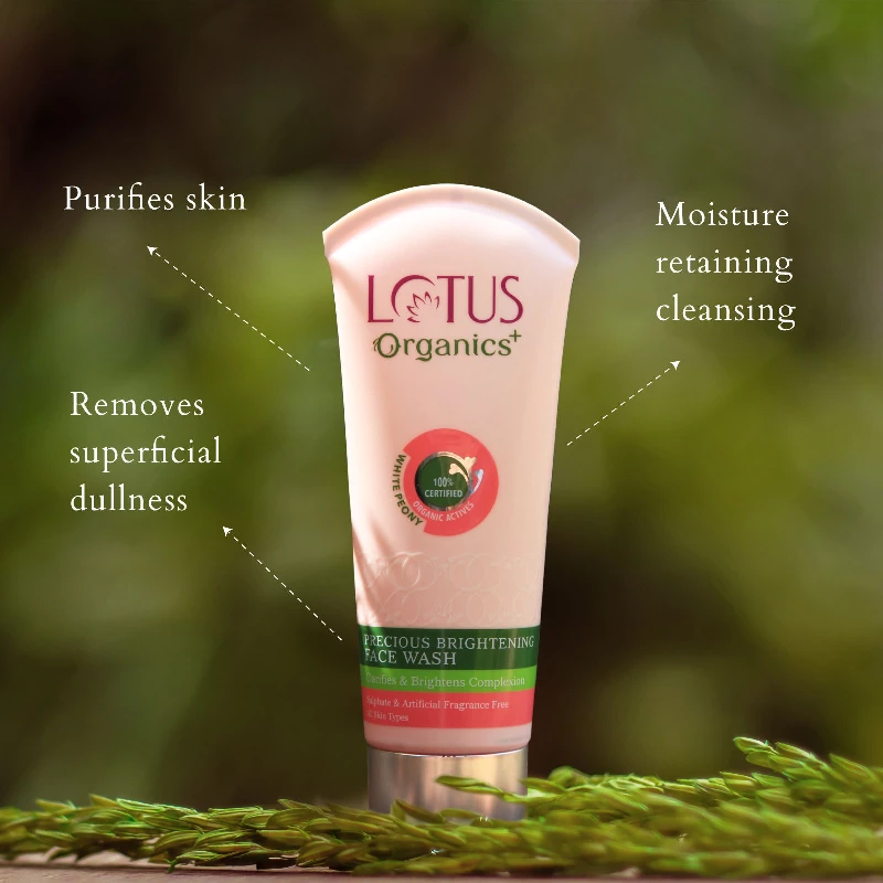 Lotus Organics Precious Brightening Face Wash - Image 3