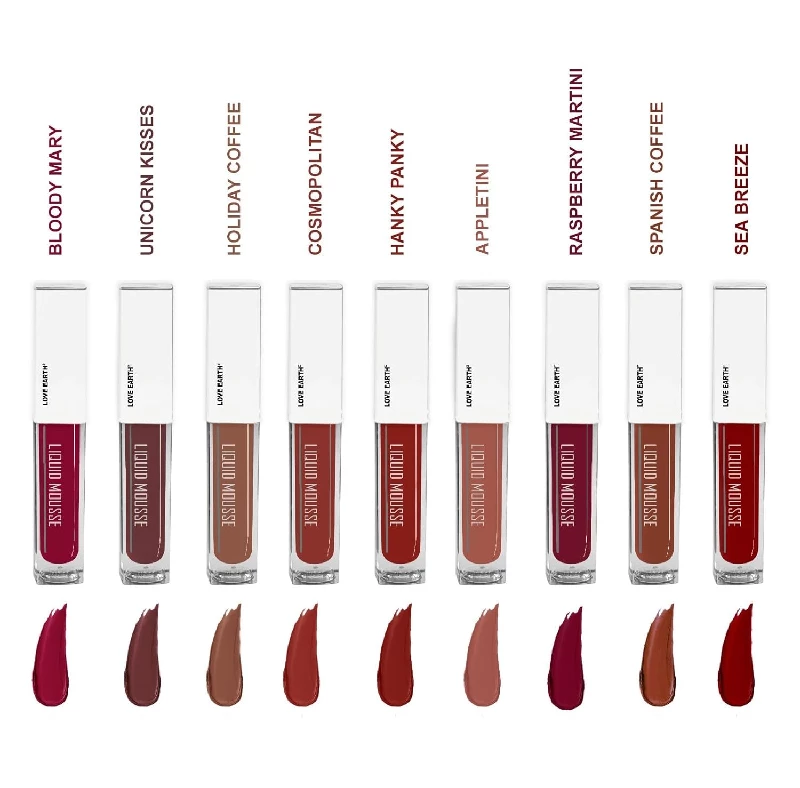 Love Earth Liquid Mousse Lipstick 2.O Matte Finish Combo Kit 2 ml Each - Image 2