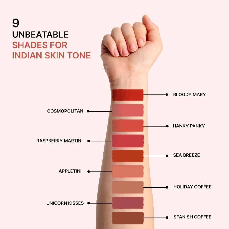 Love Earth Liquid Mousse Lipstick 2.O Matte Finish Combo Kit 2 ml Each - Image 3