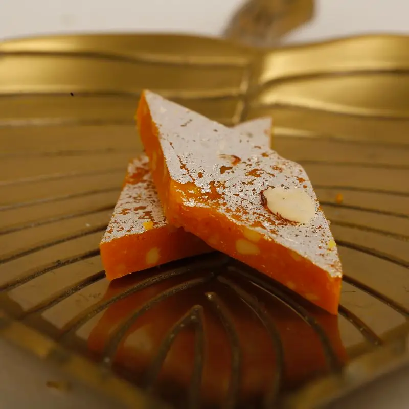 M M Mithaiwala Kesar Kaju Katli