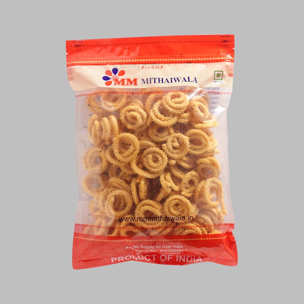 M M Mithaiwala Mini Butter Chakli M M Mithaiwala Mini Butter Chakli-Pack Size-200 g