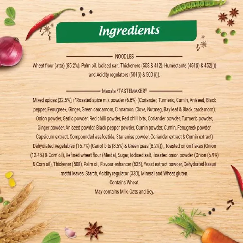 Maggi Nutri-Licious Masala Veg Atta Noodles - Herbs & Spice Blend, Iron & Fibre Rich - Image 7