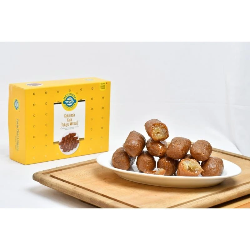 Mahendra Mithaiwala 
Kakinada Kaja Telugu Mithai Mahendra Mithaiwala 
Kakinada Kaja Telugu Mithai-Pack Size-500 gm