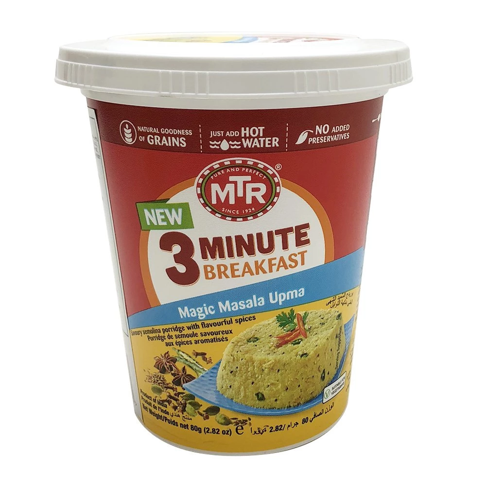 MTR 3 Minute Masala Upma Cup MTR 3 Minute Masala Upma Cup-Pack Size-80 g