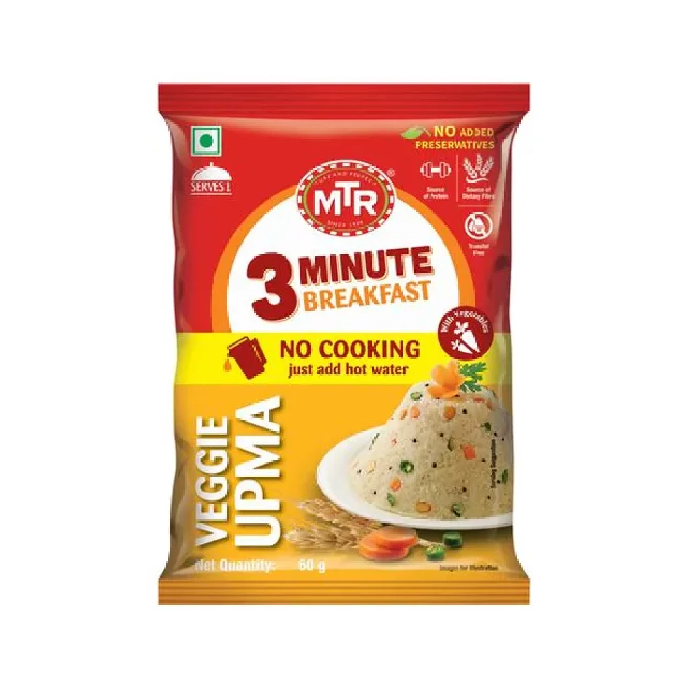 MTR 3 Minute Vegetable Upma MTR 3 Minute Vegetable Upma-Pack Size-60 g