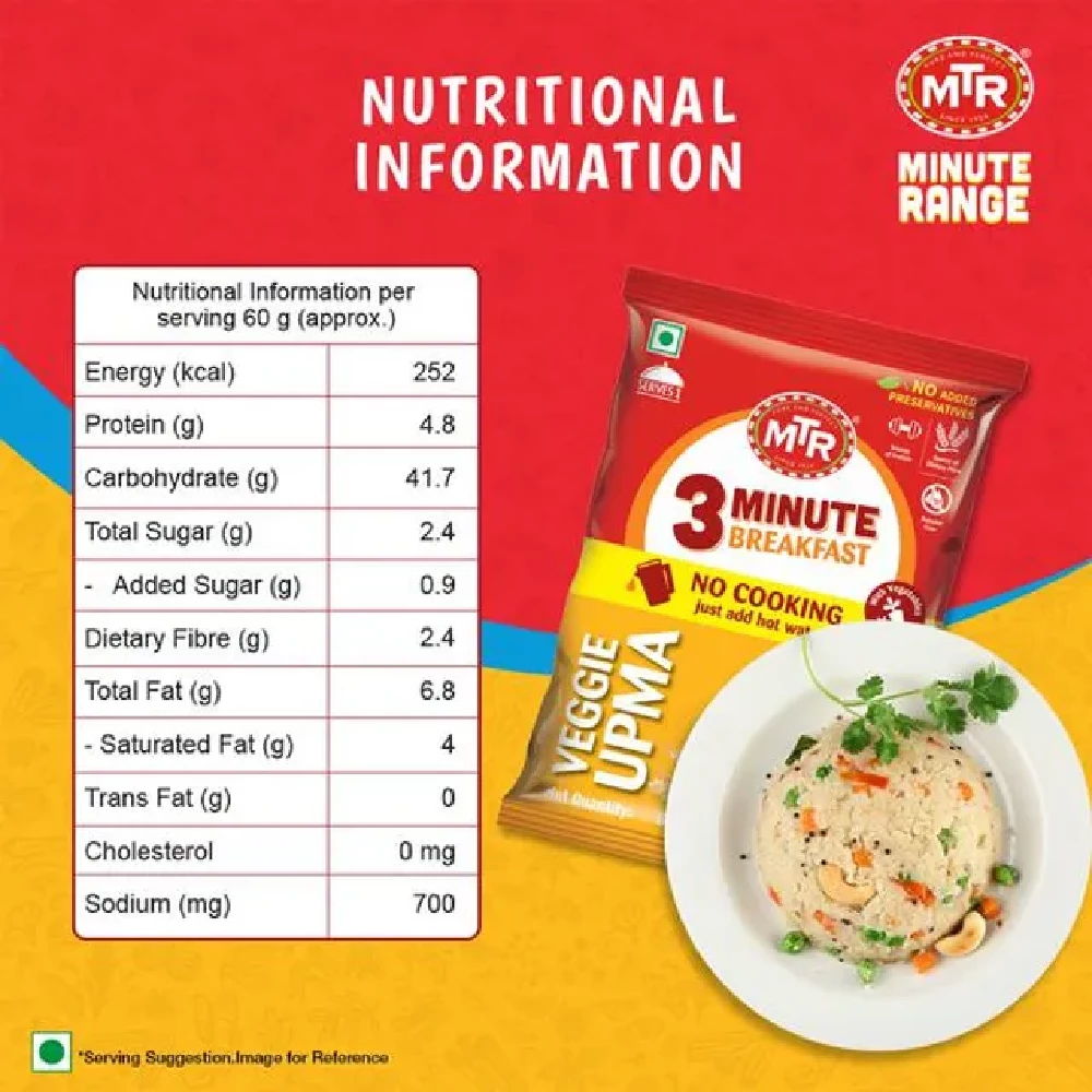 MTR 3 Minute Vegetable Upma - Image 4