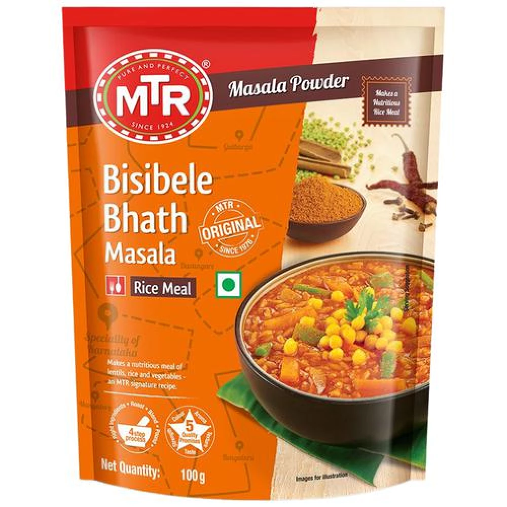 MTR Masala Bisibelebath Powder MTR Masala Bisibelebath Powder--100 g Pouch