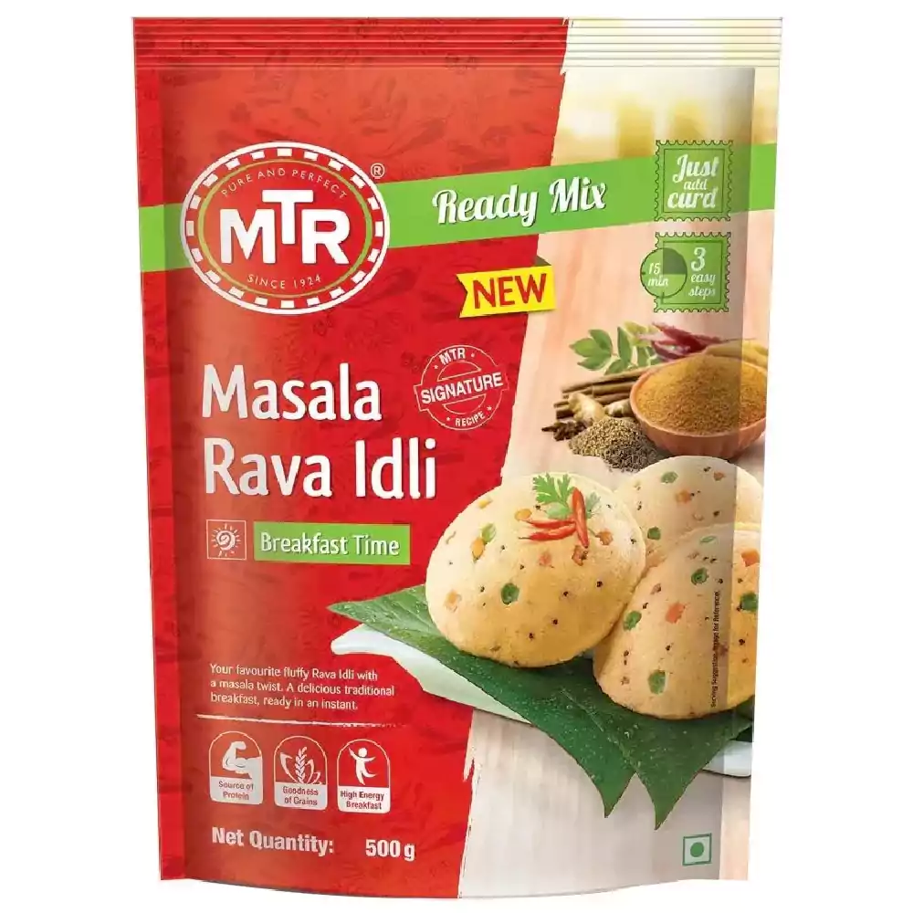 MTR Masala Rava Idli Ready Mix MTR Masala Rava Idli Ready Mix--500 g Pouch