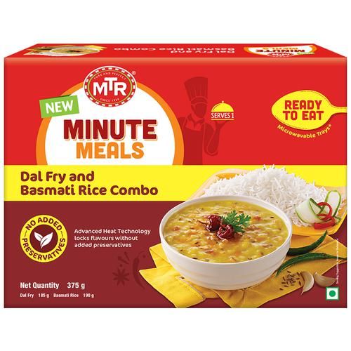 MTR Minute Meals Dal Fry & Basmati Rice Combo - Image 1