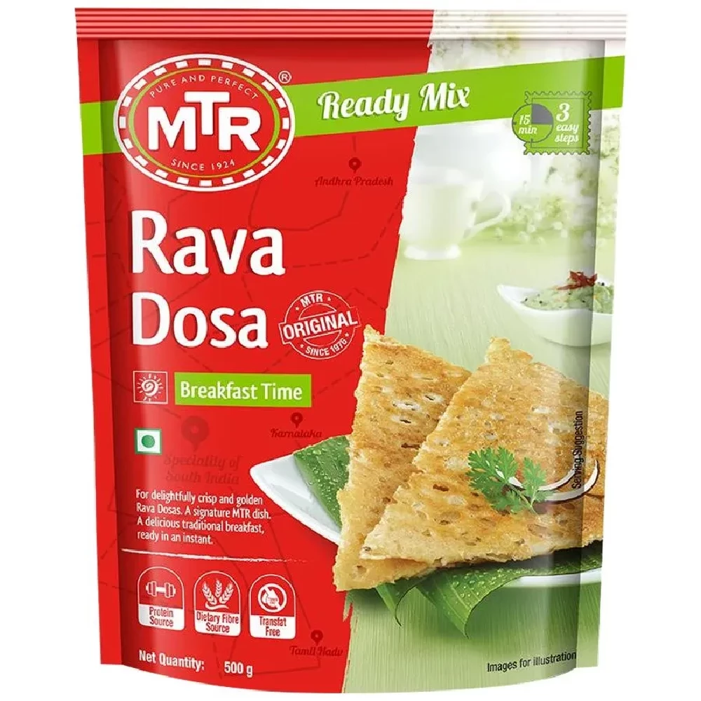 MTR Original Rava Dosa Ready Mix MTR Original Rava Dosa Ready Mix--500 g Pouch