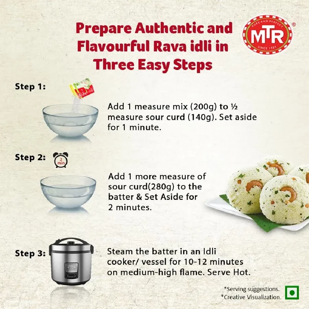 MTR Original Rava Idli Ready Mix - Image 5
