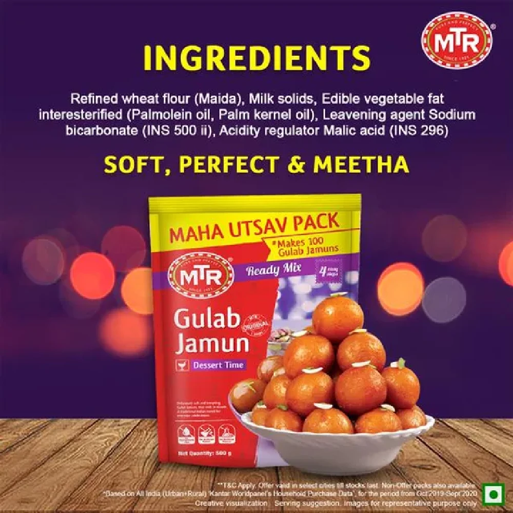 MTR Ready Mix Gulab Jamun - Image 3
