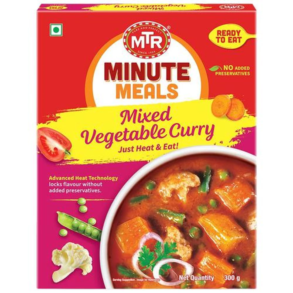 MTR Ready To Eat Mixed Vegetable Curry - Image 1