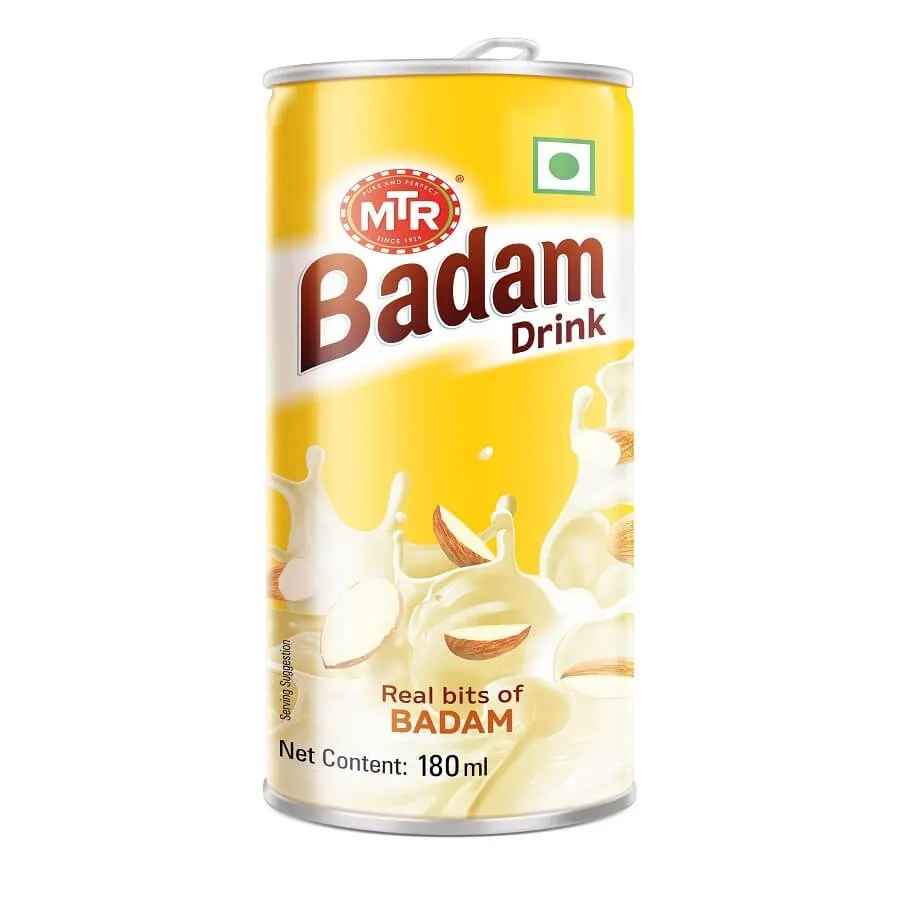 MTR Badam Drink Can MTR Badam Drink Can-Pack Size-180 ml