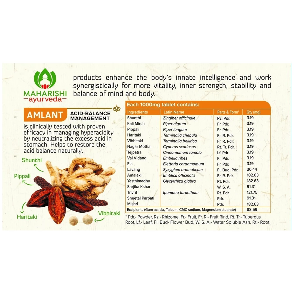 Maharishi Ayurveda Amlant Tablet - Image 2
