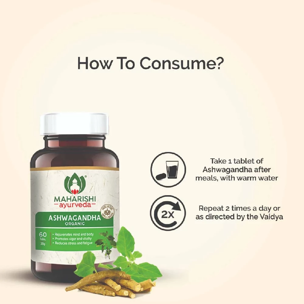 Maharishi Ayurveda Ashwagandha Organic Tablets - Image 5