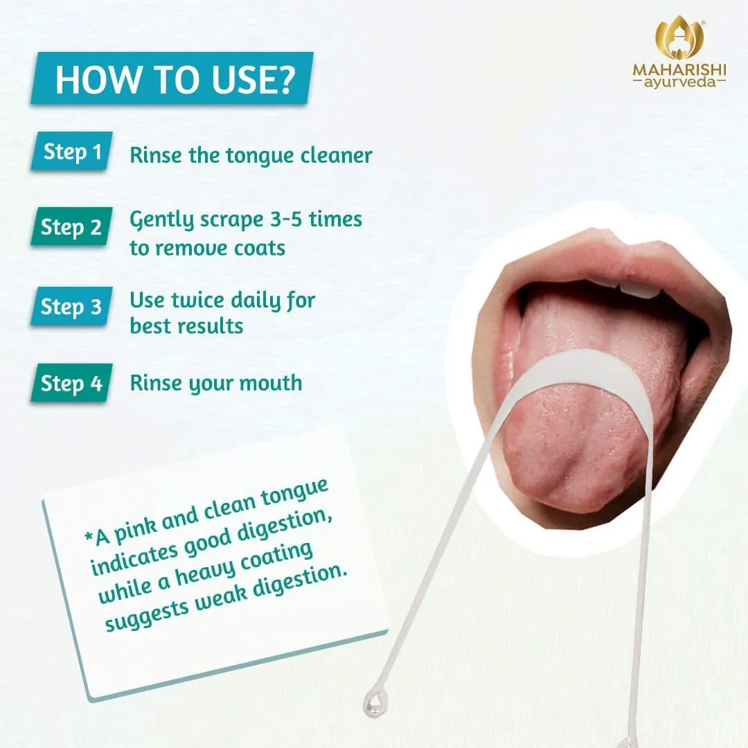 Maharishi Ayurveda Silver Tongue Cleaner - Image 2