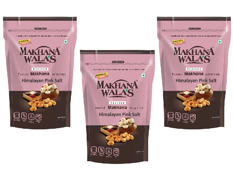 Makhanawalas Roasted & Himalayan Pink Salt Flavoured Makhana (Foxnuts) - Image 2