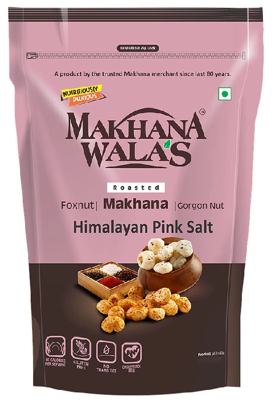 Makhanawalas Roasted & Himalayan Pink Salt Flavoured Makhana (Foxnuts) - Image 3