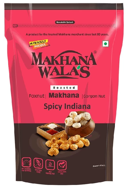 Makhanawalas Roasted & Spicy Indiana Flavoured Makhana (Foxnuts) - Image 2