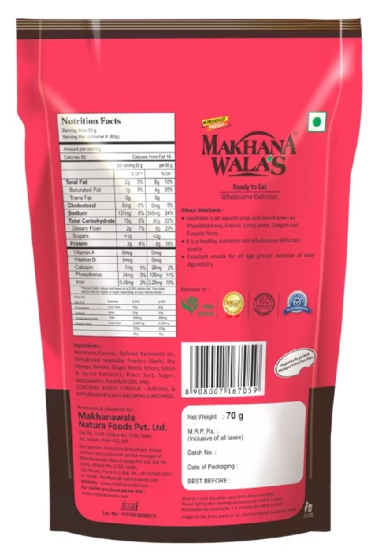 Makhanawalas Roasted & Spicy Indiana Flavoured Makhana (Foxnuts) - Image 3