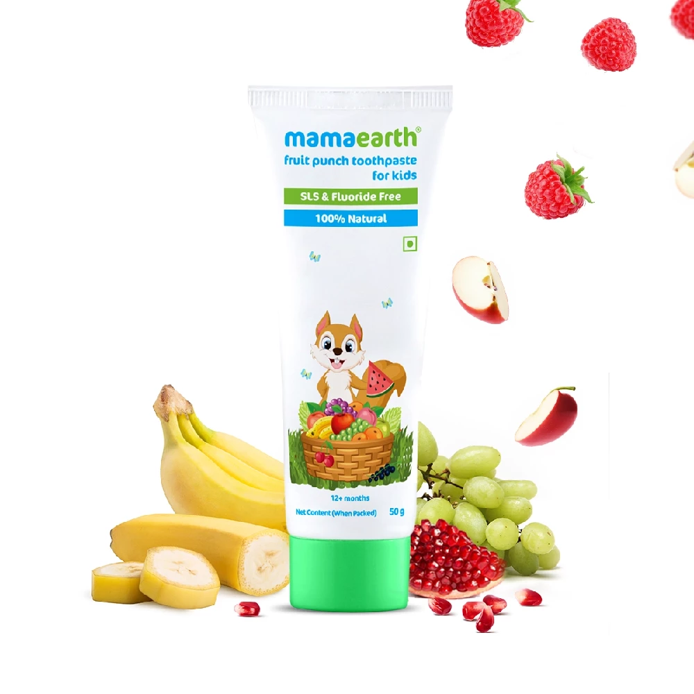 Mamaearth Fruit Punch Toothpaste Mamaearth Fruit Punch Toothpaste-Pack Size-50 g