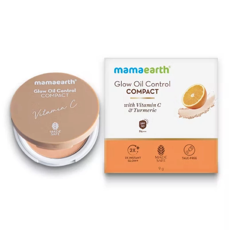 Mamaearth Glow Oil Control Matte Compact SPF 30 - Image 5