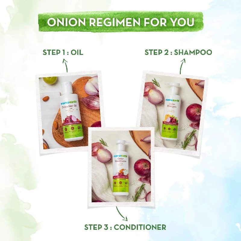 Mamaearth Onion Anti Hair Fall Express Kit with Shampoo + Conditioner for Hair Fall Control - Image 13