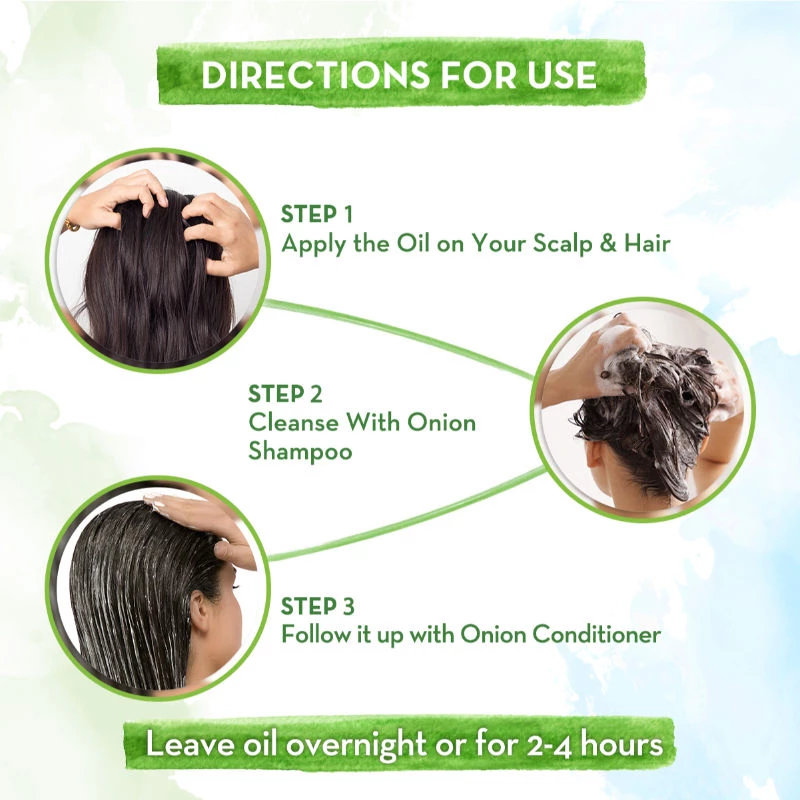 Mamaearth Onion Anti Hair Fall Spa Range with Shampoo + Conditioner + Oil for Hair Fall Control - Image 3