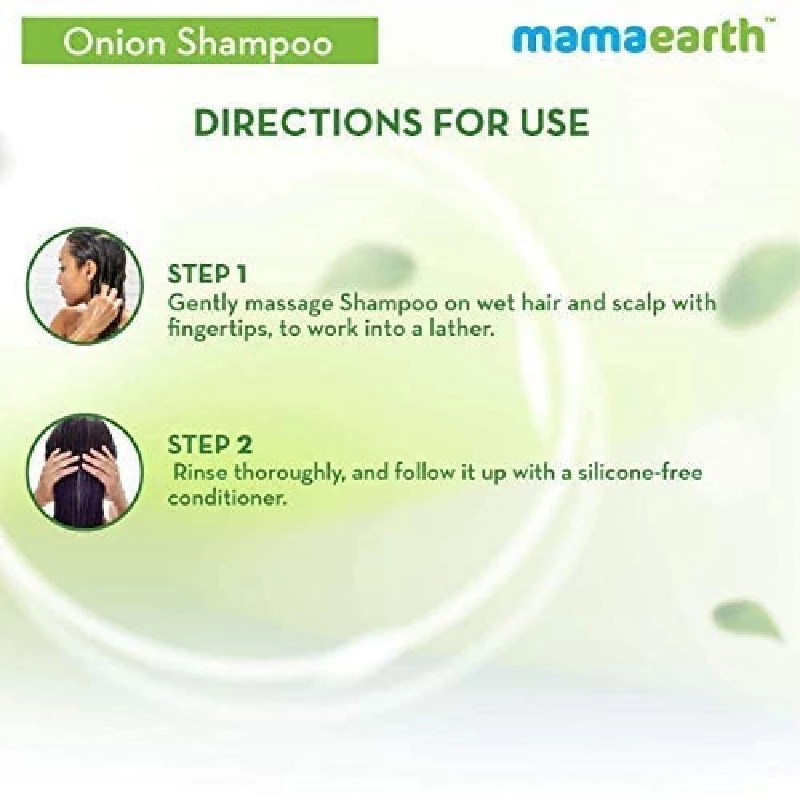 Mamaearth Onion Shampoo for Anti Hair Fall & Hair Growth with Onion Oil & Plant Keratin - Image 5