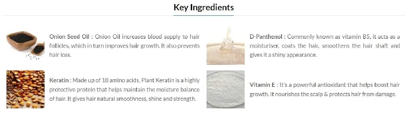 Mamaearth Onion Shampoo for Anti Hair Fall & Hair Growth with Onion Oil & Plant Keratin - Image 6