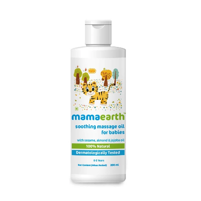 Mamaearth Soothing Baby Massage Oil Mamaearth Soothing Baby Massage Oil-Pack Size-200 ml