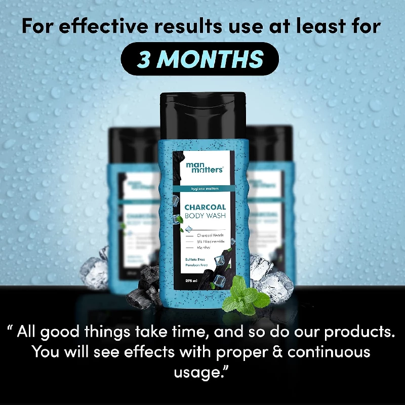 Man Matters 3 in 1 Action Charcoal & Menthol Body Wash With Menthol - Image 8