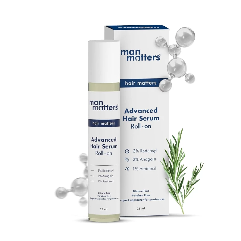 Man Matters Advanced Hair Growth Serum Roll On For Hair&Beard Man Matters Advanced Hair Growth Serum Roll On For Hair&Beard-Pack Size-25 ml