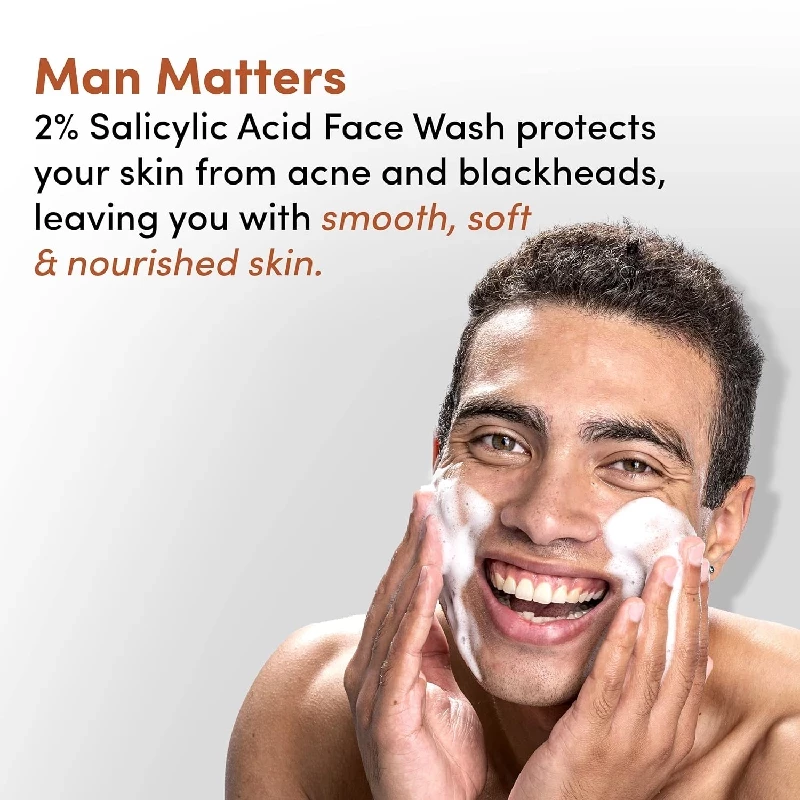 Man Matters Clear 2% Salicylic Acid Face Wash for Men - Image 4