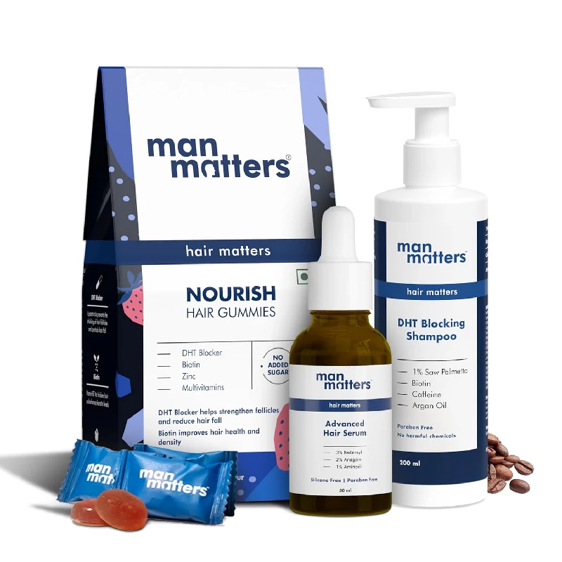 Man Matters Hair Growth Pack of Advanced Hair Serum and Anti Hair Fall Shampoo