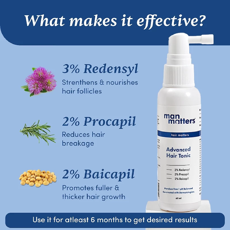 Man Matters Hairfall Solution With Advanced Hair Tonic For Men - Image 3