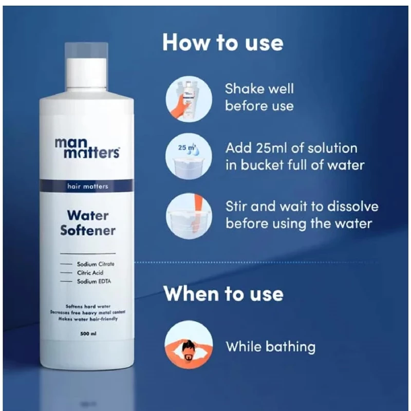 Man Matters Water Softener that Reduces Hair Fall & Skin Itching - Image 5
