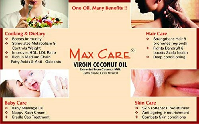 Max Care Cold Pressed Virgin Coconut Oil - Image 3