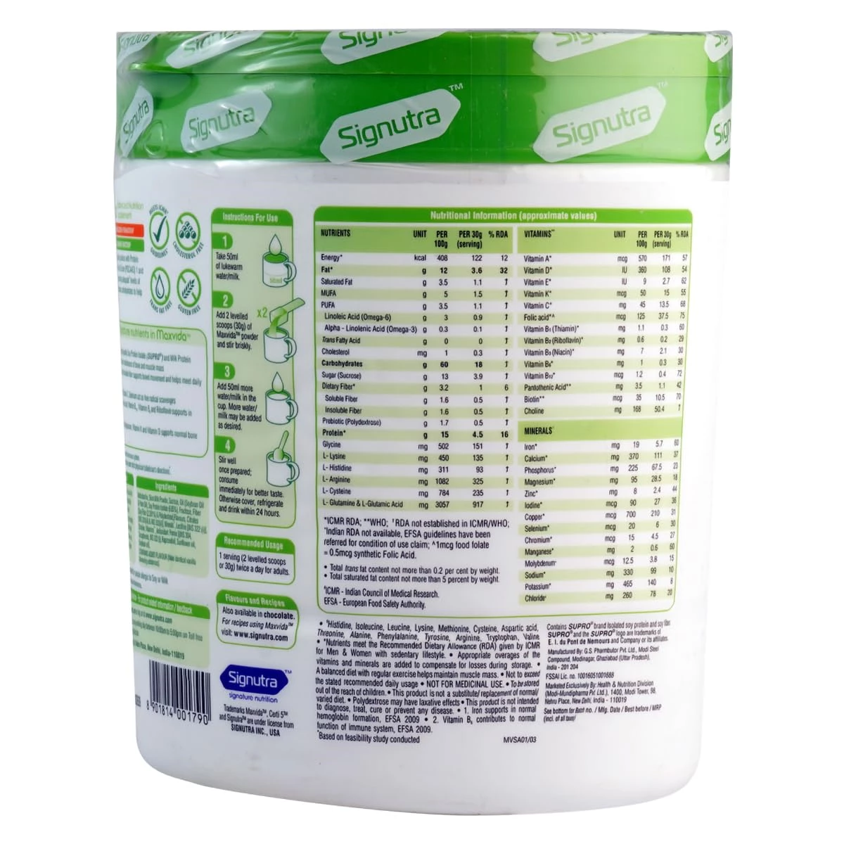 Maxvida Balanced Nutrition Supplement-Vanilla Flavour - Image 4