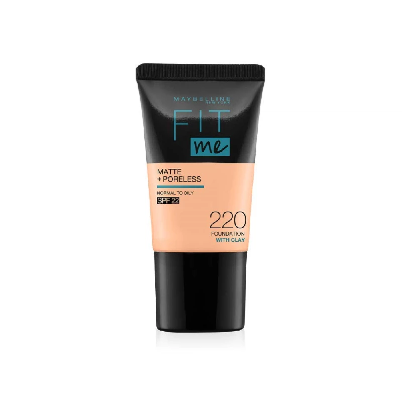 Maybelline New York Fit Me Matte+Poreless Liquid Foundation Medium Coverage For Oily Skin Tube, 330 Toffee, 220 Natural Beige - Image 4
