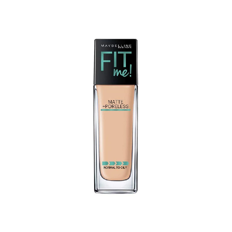 Maybelline New York Fit Me Matte+Poreless Liquid Foundation Maybelline New York Fit Me Matte+Poreless Liquid Foundation-Pack Size-30 ml