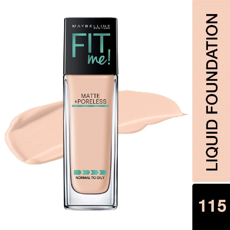 Maybelline New York Fit Me Matte+Poreless Liquid Full Coverage Foundation - Image 2