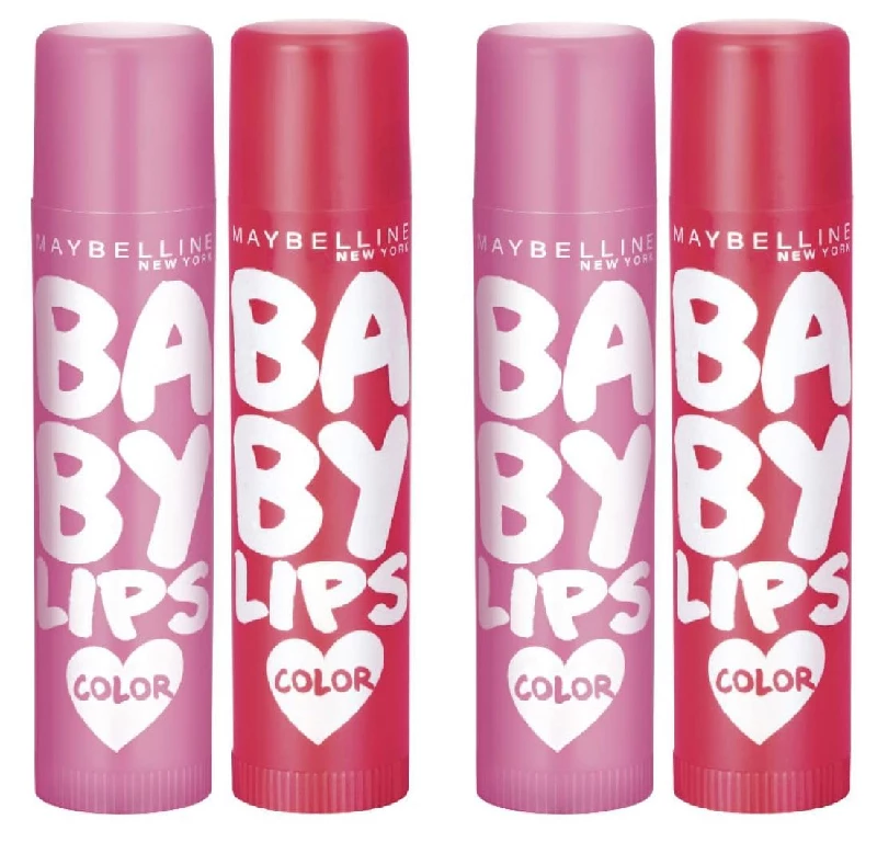 Maybelline New York Lip Balm With SPF Moisturises and Protects from the Sun, Baby Lips Pink Lolita & Cherry Kiss (Combo of 2)