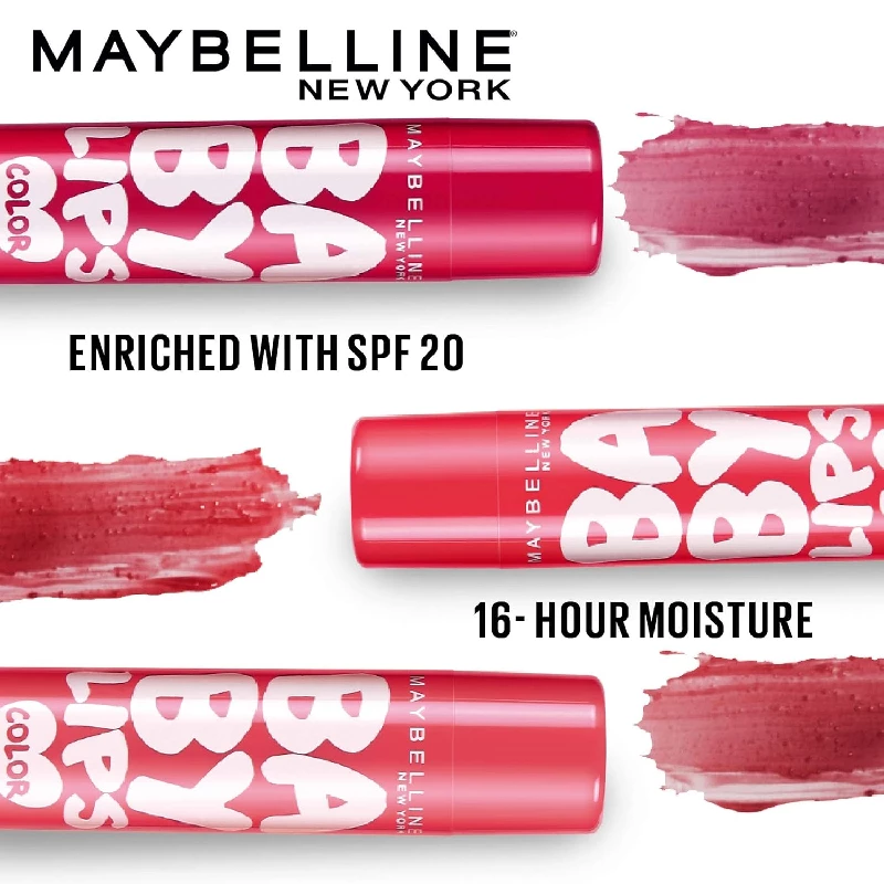 Maybelline New York Lip Balm With SPF Moisturises and Protects from the Sun, Baby Lips Pink Lolita & Cherry Kiss (Combo of 2) - Image 4